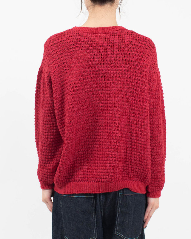 SJ-0126 SO[ ] Wool×WASHI ワッフル柄プルオーバー
