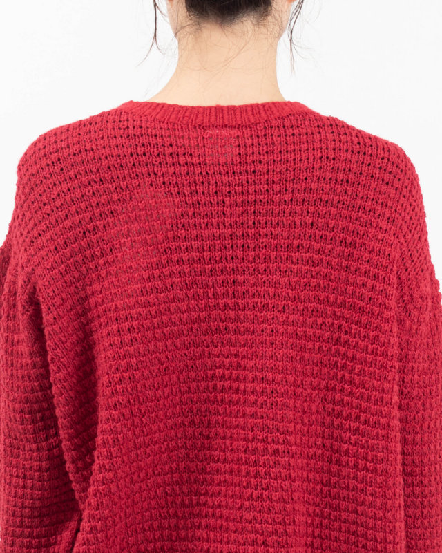 SJ-0126 SO[ ] Wool×WASHI ワッフル柄プルオーバー