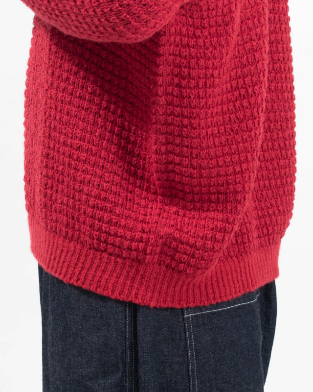 SJ-0126 SO[ ] Wool×WASHI ワッフル柄プルオーバー