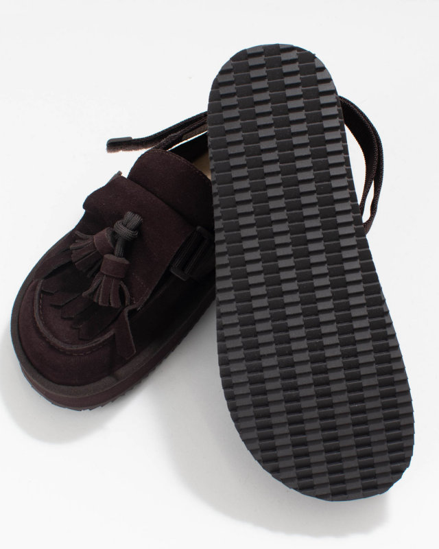 SK-296 SHAKA MOC MULE TASSEL SUEDE