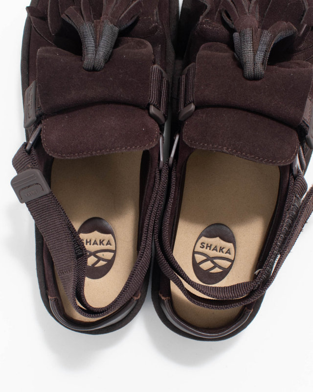 SK-296 SHAKA MOC MULE TASSEL SUEDE