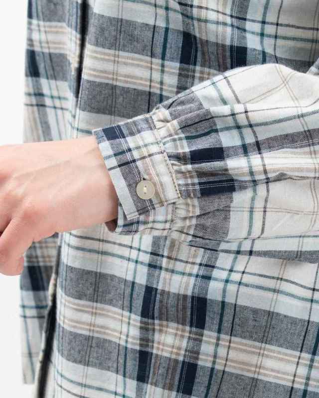 SUN VALLEY サンバレー チェックレギュラーカラーシャツ SK2019254 sunvalley レデース  ナチュラル ブラウス ファッション 服 30代 40代 50代ファッション SUN VALLEY サンバレー チェックレギュラーカラーシャツ
