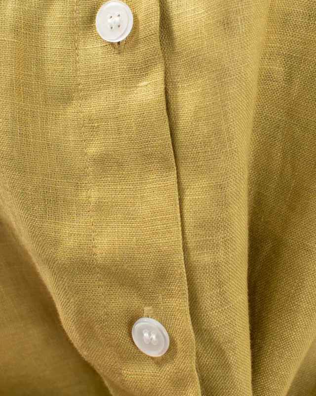 SK2059254  SUN VALLEY 14リネン平織りワイドブラウス