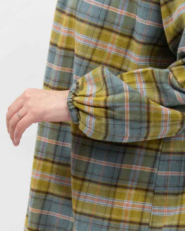 SK8011256 SUN VALLEY 21コットン綾織起毛 チェック柄ブラウス