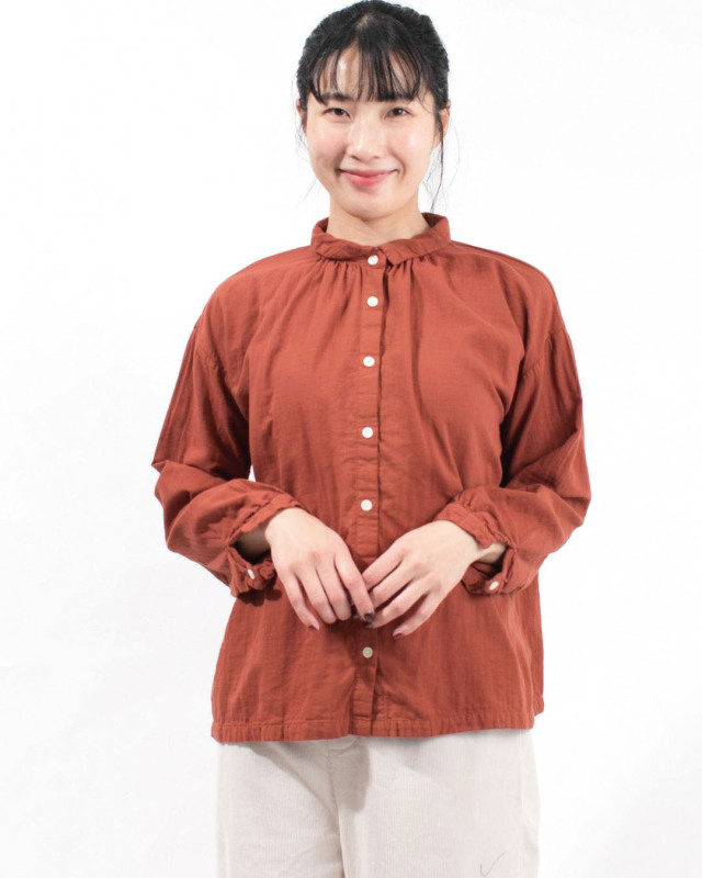 SUN VALLEY 40コットンダブルガーゼ 日本製品染シャツ