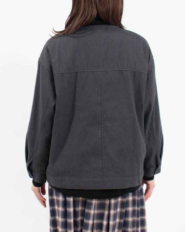 SK8036251  SUN VALLEY 16TCRドビークロス綾織起毛裏ヘリンボーン ブラウス