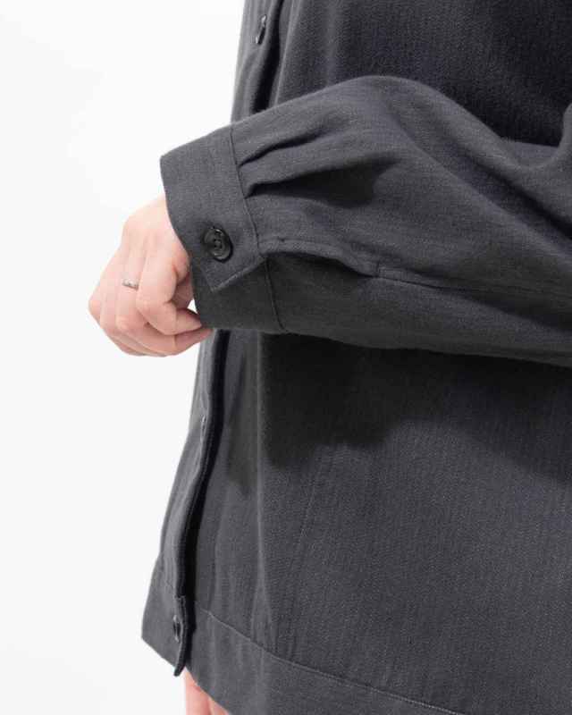 SK8036251  SUN VALLEY 16TCRドビークロス綾織起毛裏ヘリンボーン ブラウス