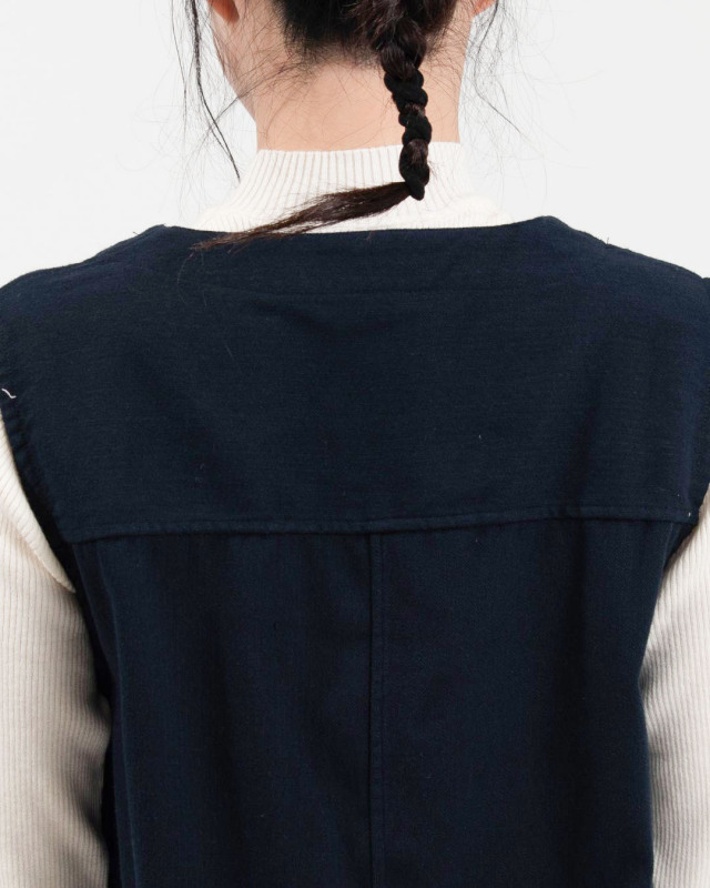 SK8037252  SUN VALLEY 16TCRドビークロス綾織起毛裏ヘリンボーンワンピース