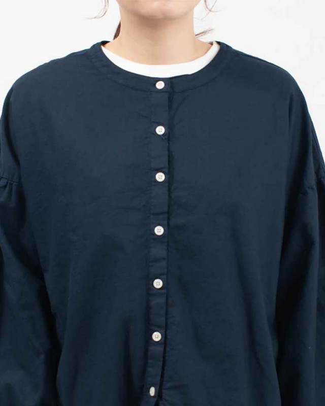 SK8102257  SUN VALLEY オックス日本製品染2WAYブラウス