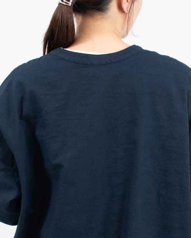 SK8102257  SUN VALLEY オックス日本製品染2WAYブラウス