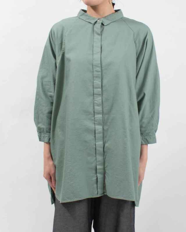 SK8103258  SUN VALLEY オックス日本製品染ドルマンブラウス