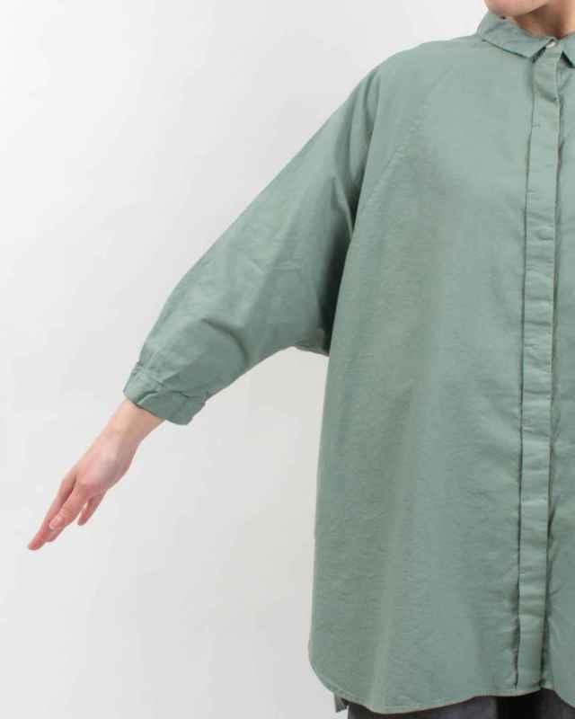 SK8103258  SUN VALLEY オックス日本製品染ドルマンブラウス