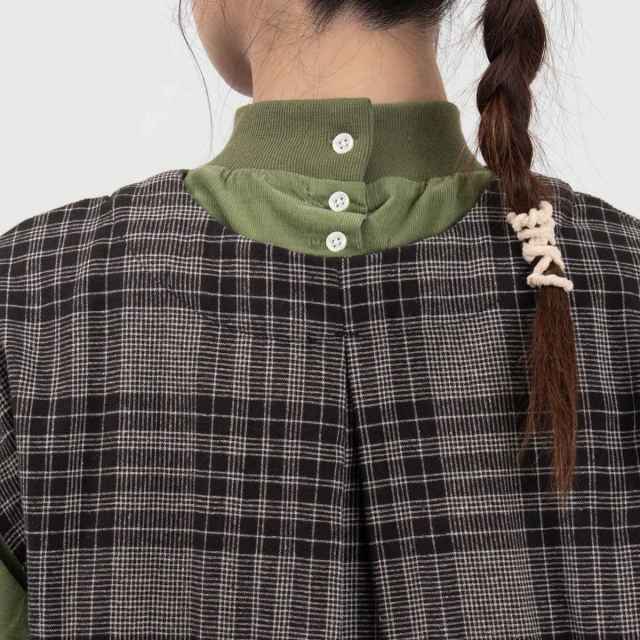 SK8135240  SUN VALLEY コットン平織×二重織起毛2WAYベスト