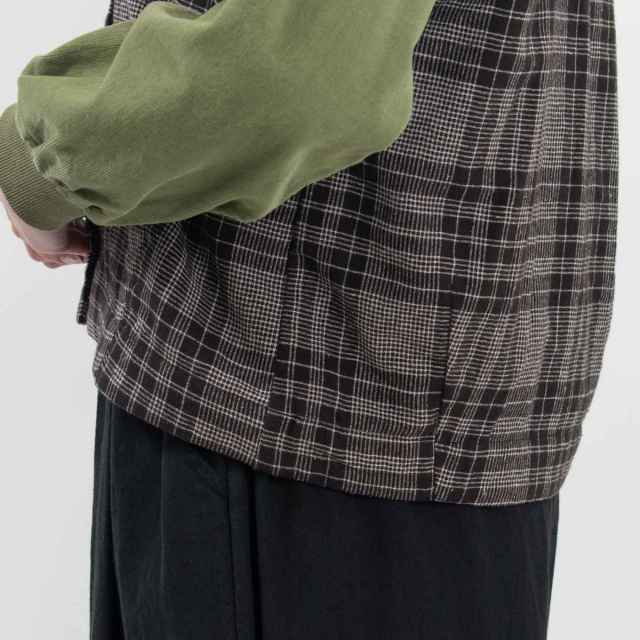 SK8135240  SUN VALLEY コットン平織×二重織起毛2WAYベスト