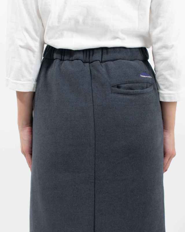 TM252KF00202 THOUSAND MILE KNIT FREECE FRONT ZIP SKIRT