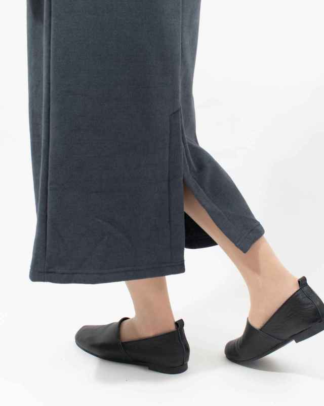 TM252KF00202 THOUSAND MILE KNIT FREECE FRONT ZIP SKIRT