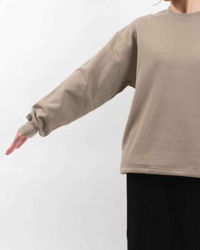 TM252UK00370 THOUSAND MILE DRAWCORD CREW NECK PULLOVER