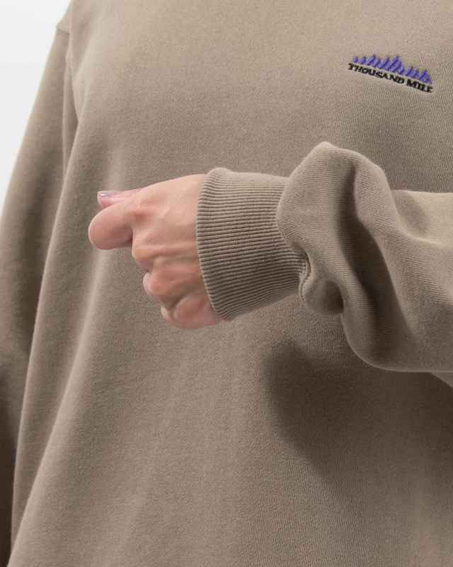 TM252UK00370 THOUSAND MILE DRAWCORD CREW NECK PULLOVER