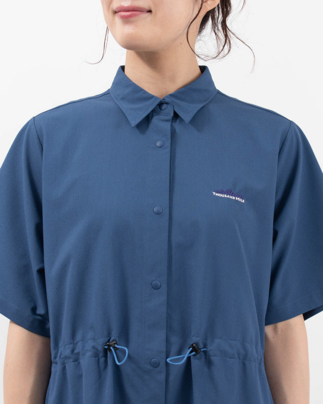TM261HA00422 THOUSAND MILE SHORT SLEEVE SNAP OP HIGH AIR PERMEABILITY