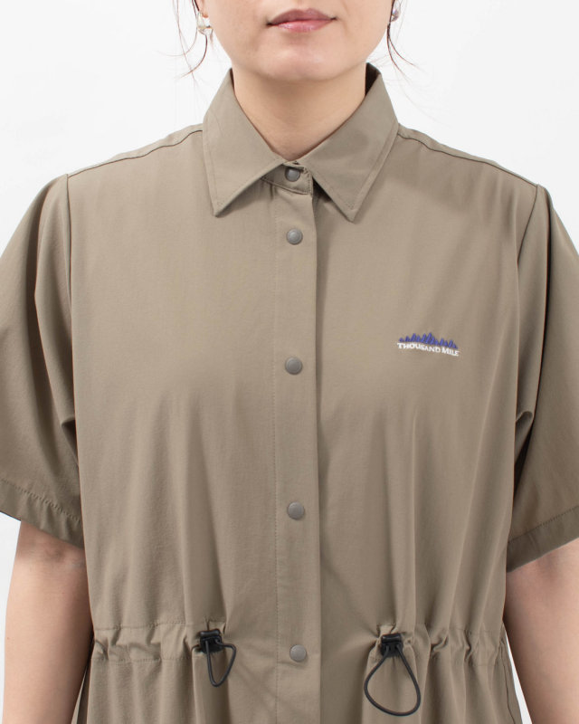 TM261NP00062  THOUSAND MILE SHORT SLEEVE SNAP OP