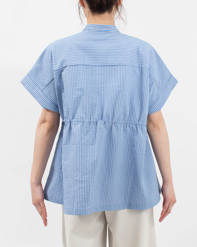 TM261ST00262  THOUSAND MILE WAIST DRAWCODE SHIRT SEERSUCKER STRIPE