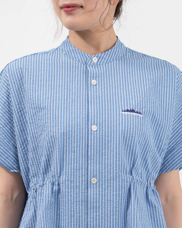TM261ST00262  THOUSAND MILE WAIST DRAWCODE SHIRT SEERSUCKER STRIPE