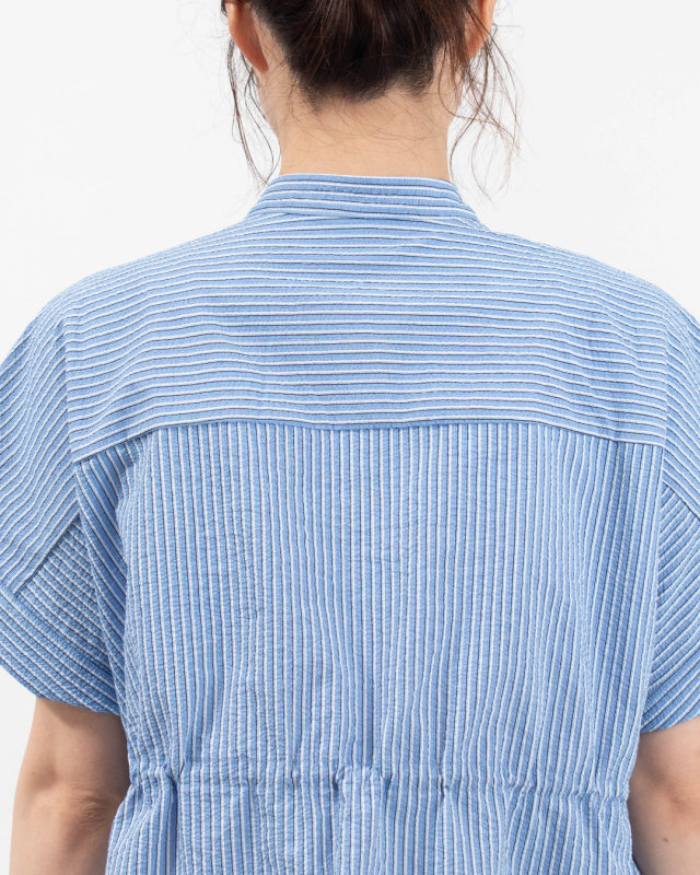 TM261ST00262  THOUSAND MILE WAIST DRAWCODE SHIRT SEERSUCKER STRIPE