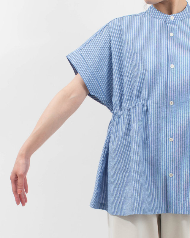 TM261ST00262  THOUSAND MILE WAIST DRAWCODE SHIRT SEERSUCKER STRIPE