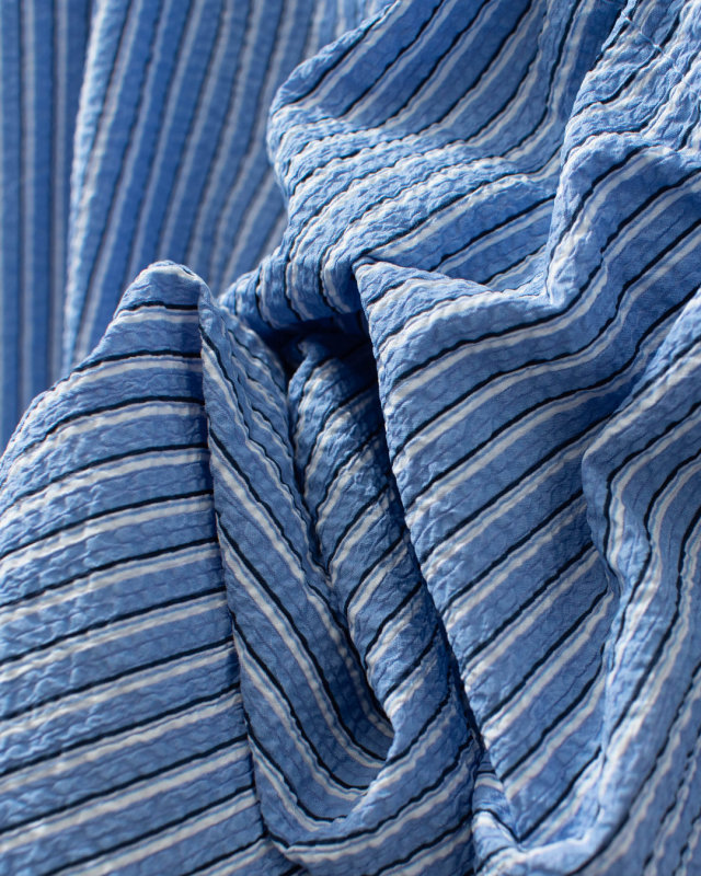 TM261ST00262  THOUSAND MILE WAIST DRAWCODE SHIRT SEERSUCKER STRIPE