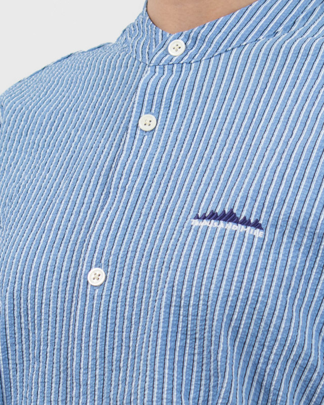 TM261ST00262  THOUSAND MILE WAIST DRAWCODE SHIRT SEERSUCKER STRIPE