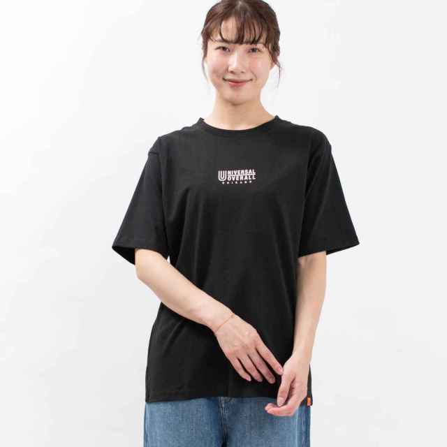 U2423208-A UNIVERSAL OVERALL センターロゴTシャツ