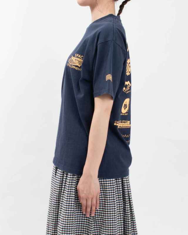 UNIVERSAL OVERALL STONE WASH UOC S/S TEE｜ナチュラル