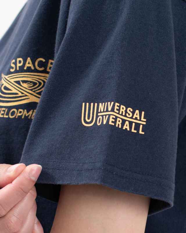 UNIVERSAL OVERALL ユニバーサルオーバーオール STONE WASH UOC S/S TEE U2513209-B ユニセックス カジュアル アメカジ アウトドア Tシャツ バックプリント UNIVERSAL OVERALL STONE WASH UOC S/S TEE｜ナチュラル