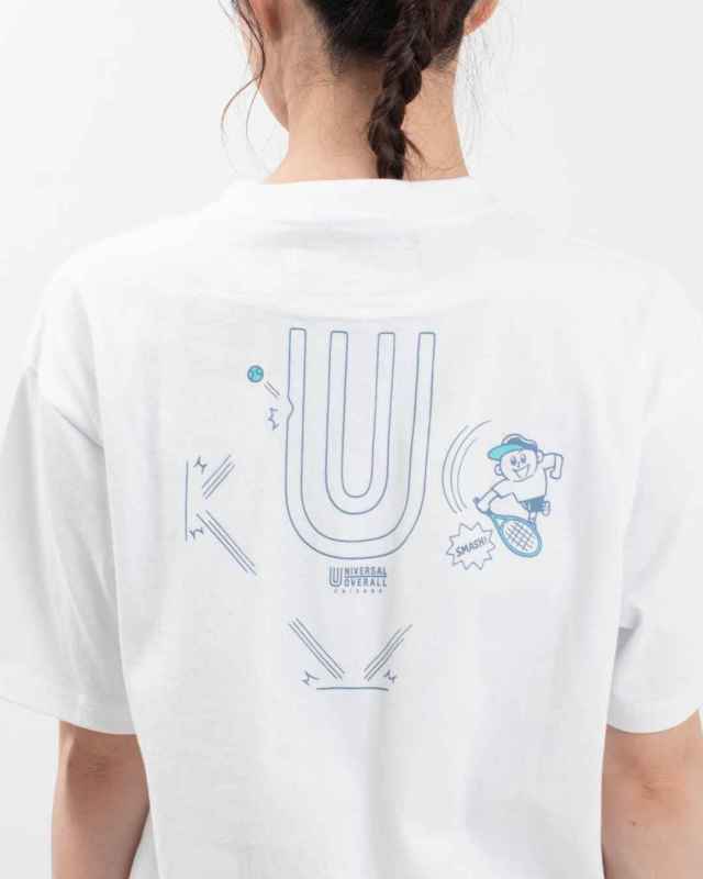 U2513209WJ  UNIVERSAL OVERALL Windy.Jr TENNIS S/S Print Tee
