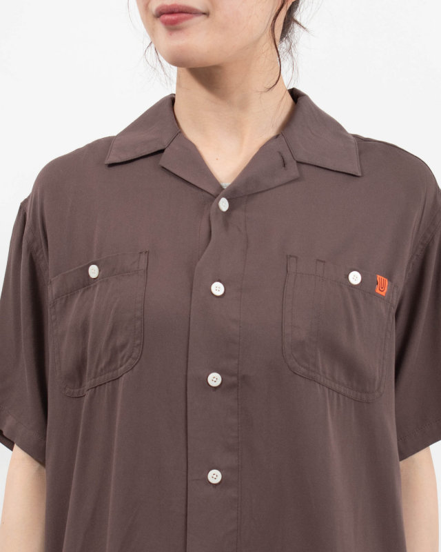 U2613120  UNIVERSAL OVERALL OPEN COLLAR S/S SHIRT