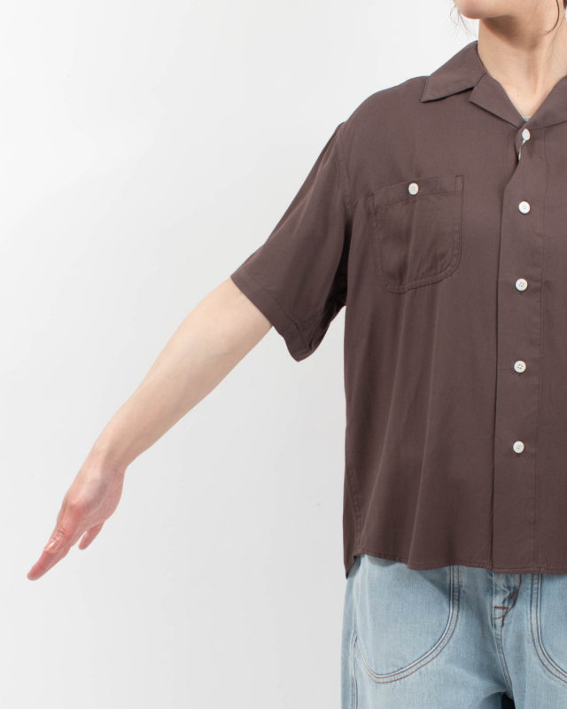 U2613120  UNIVERSAL OVERALL OPEN COLLAR S/S SHIRT