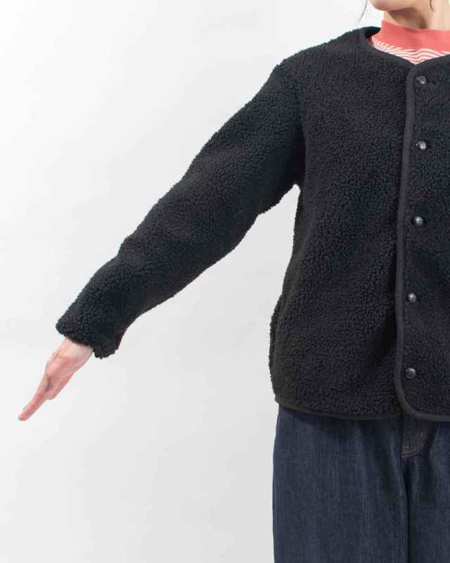 VM252BL25030 VINCENT MIREILLE BOA CARDIGAN