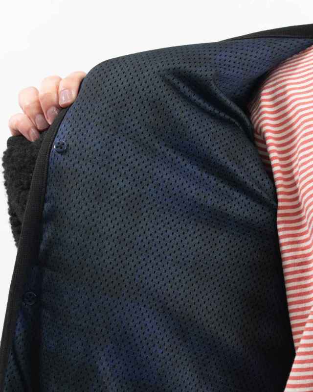 VM252BL25030 VINCENT MIREILLE BOA CARDIGAN