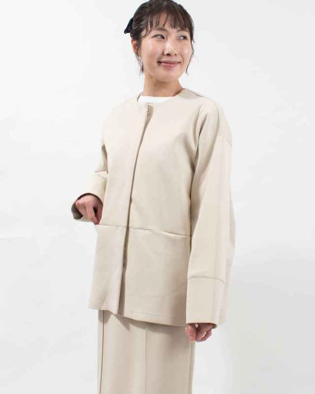 WCS7106  hunch きれいめダンボールノーカラーコート