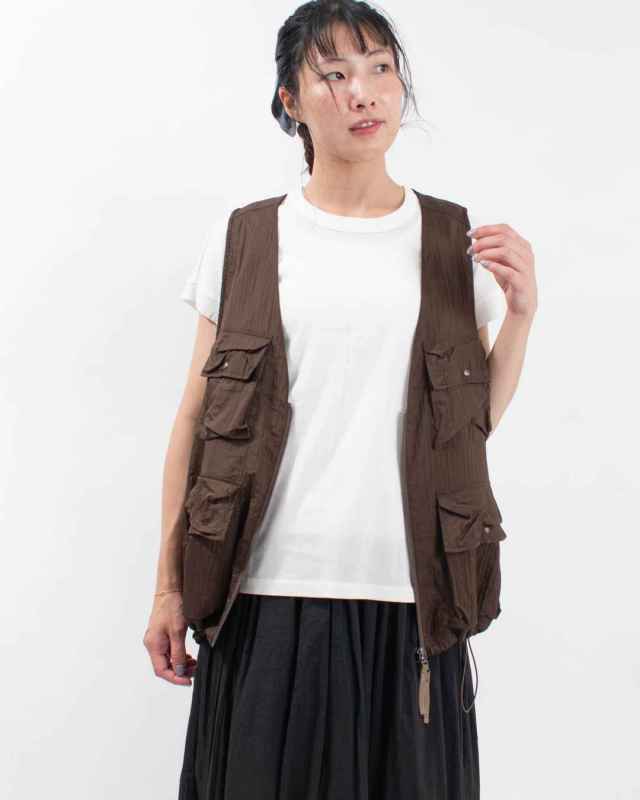 hunch ナイロンシアーベスト｜ナチュラルファッション・ナチュラル服の通販