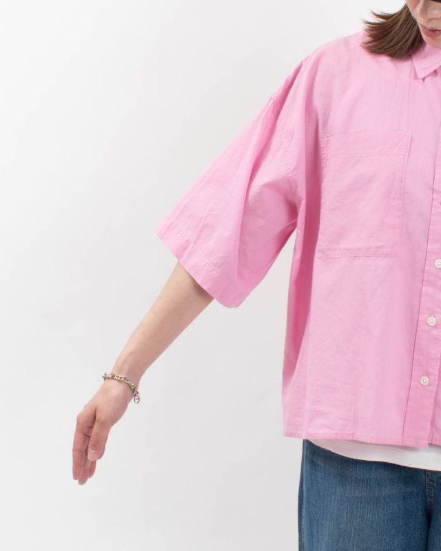 WLA2544  Noia 無地 キャンブリックボイル 半袖シャツ