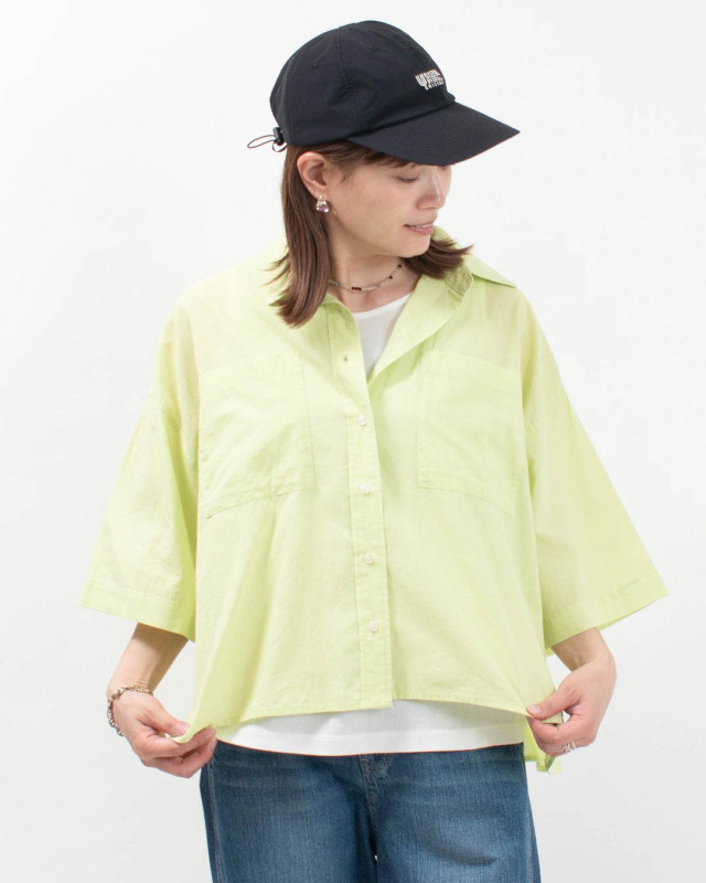 Noia 無地 キャンブリックボイル 半袖シャツ