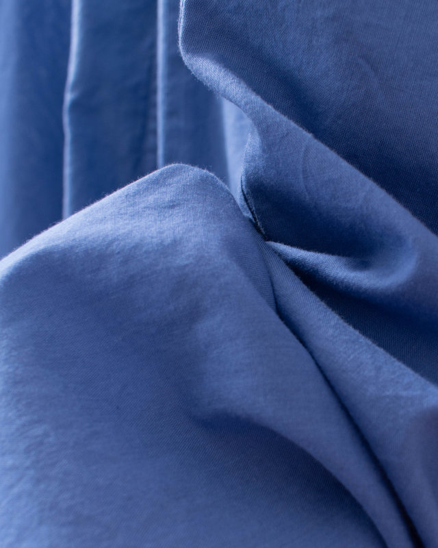 WLA2650  Noia キャンブリックボイル無地バンドカラーシャツ