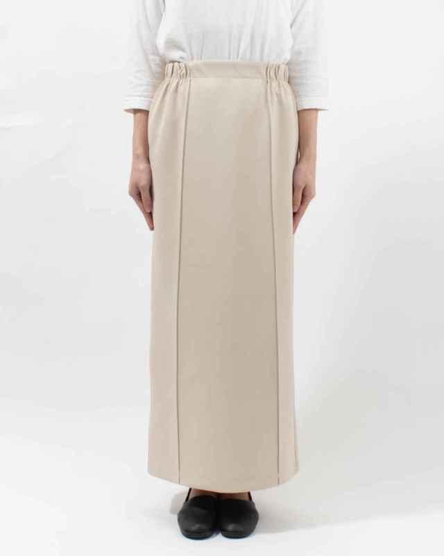 WQS7107  hunch きれいめダンボール ピンタックロングスカート