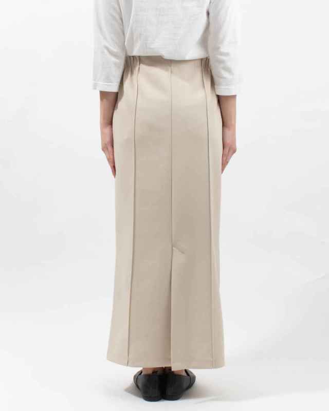 WQS7107  hunch きれいめダンボール ピンタックロングスカート