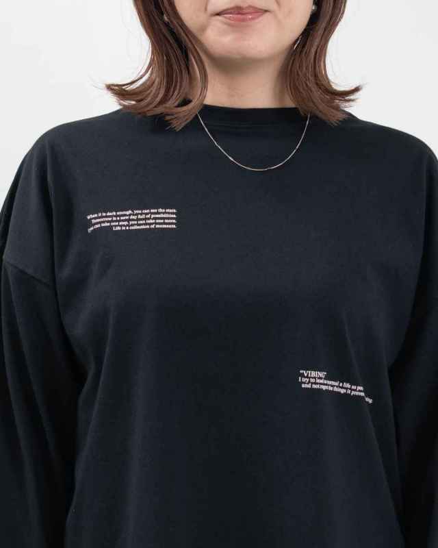 WTS6960 hunch USAコットン×OE天竺 ロゴロンT