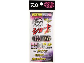 ダイワ(Daiwa) 快適職人サビキ ショート　ソフトアミエビピンク&サバ皮ケイムラ