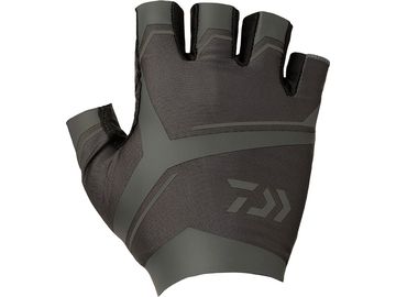 ダイワ(Daiwa) DG-6122　パッド付きストレッチフィットグローブ 5本カット　ブラック