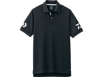 ダイワ(Daiwa) DE-7906 半袖ポロシャツ ブラック×ホワイト