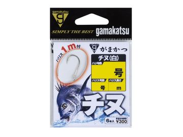 がまかつ(Gamakatsu) 糸付 チヌ 1m 白